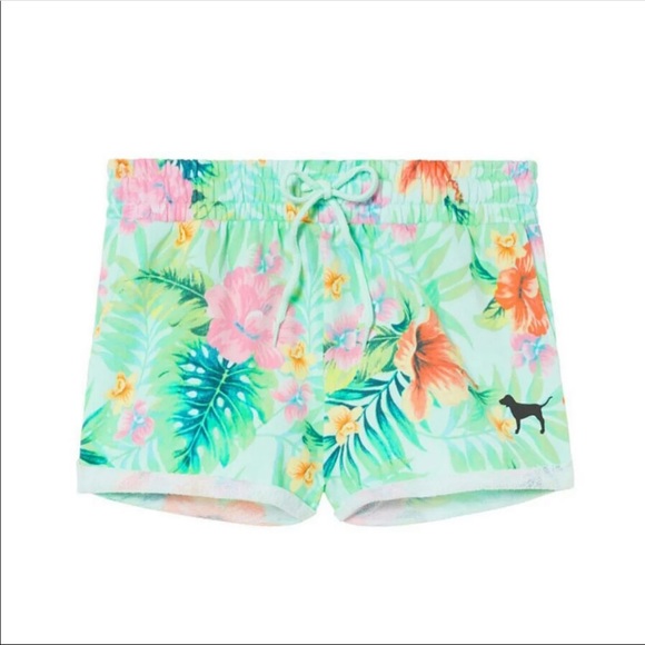 PINK Victoria's Secret Pants - NWT VS PINK TROPICAL HIGH WAISTED TROPICAL SHORTS
